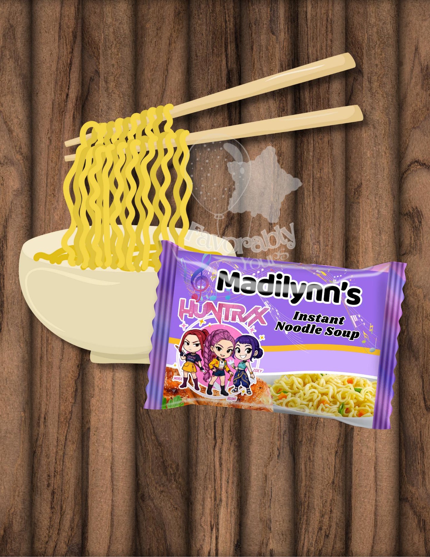 Editable Ramen Noodle Wrapper - Instant Party Download-kpop
