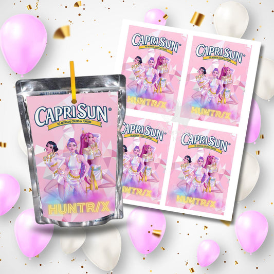 Editable Capri Sun Label - Instant Download for Any Theme- kpop
