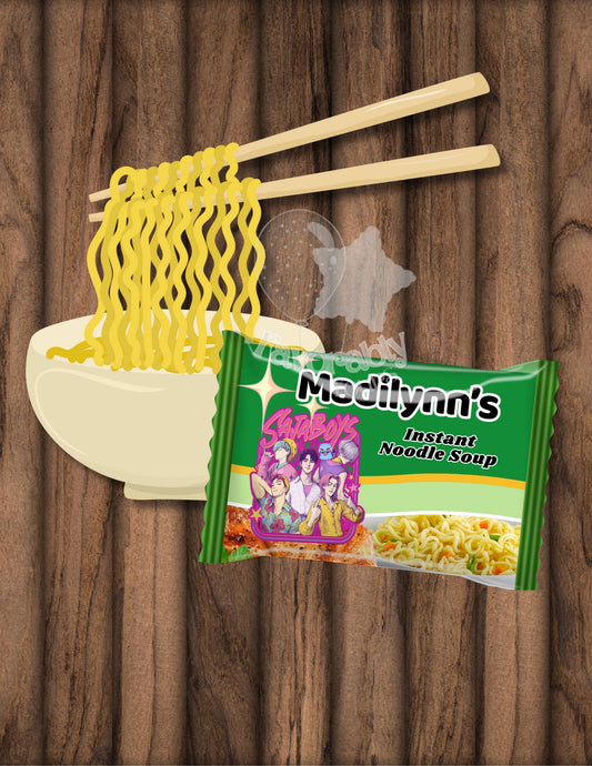 Editable Ramen Noodle Wrapper - Instant Party Download-kpop