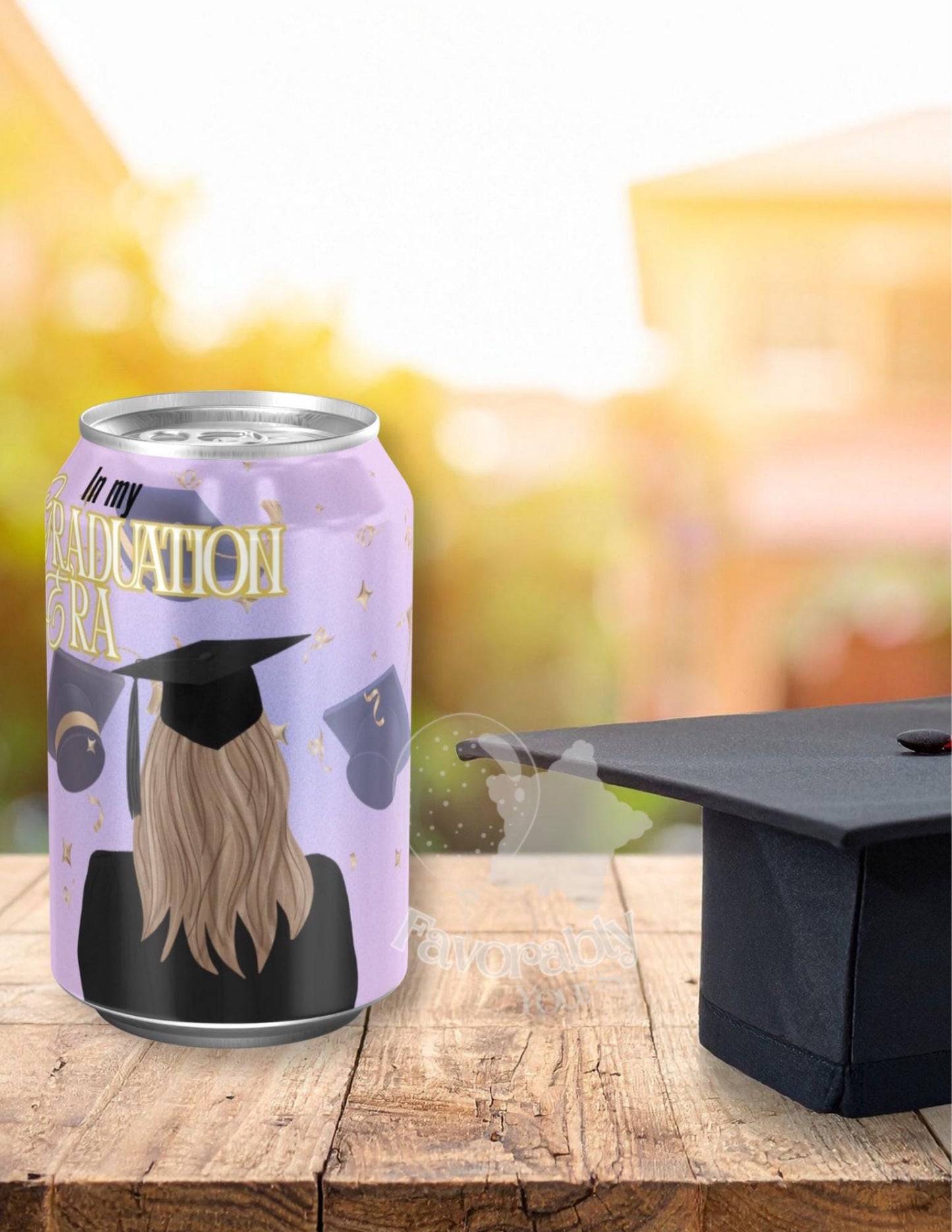 Editable soda can label Template - Custom Party Favor Digital Download-graduation